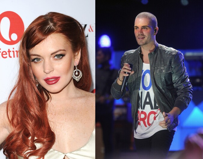 Lindsay Lohan en Max George.