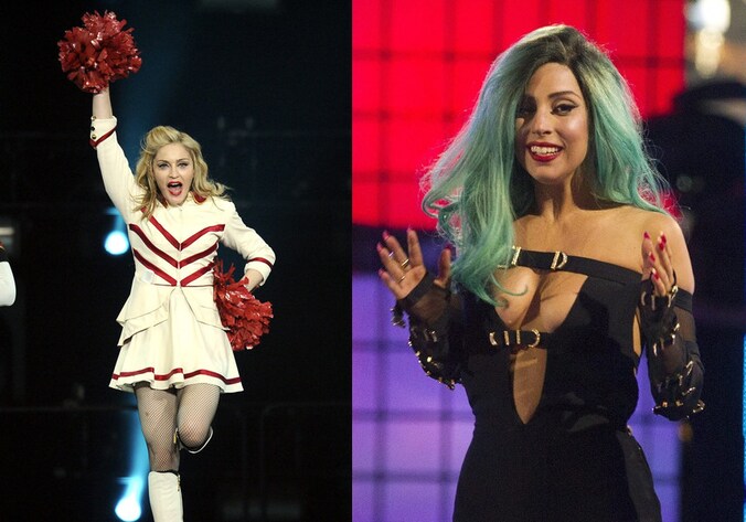 Madonna en Lady Gaga.