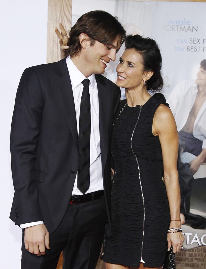 Het voormalige koppel Asthon Kutcher en Demi Moore.