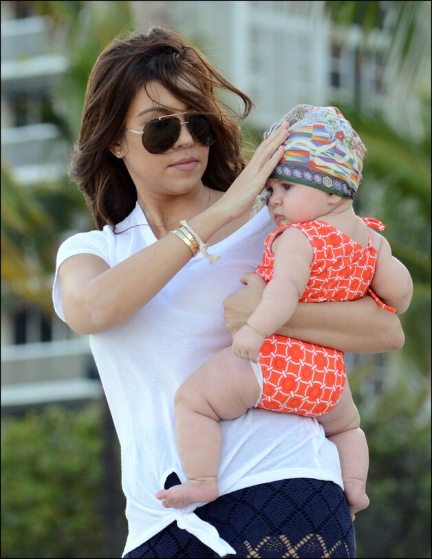 Kourtney met dochter Penelope