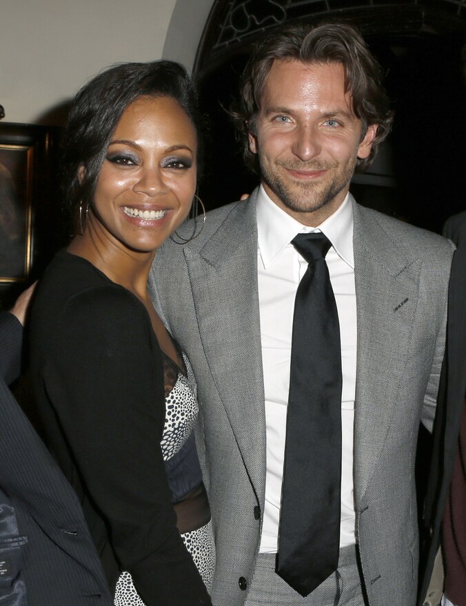 Zoe Saldana en haar vriend Bradley Cooper.