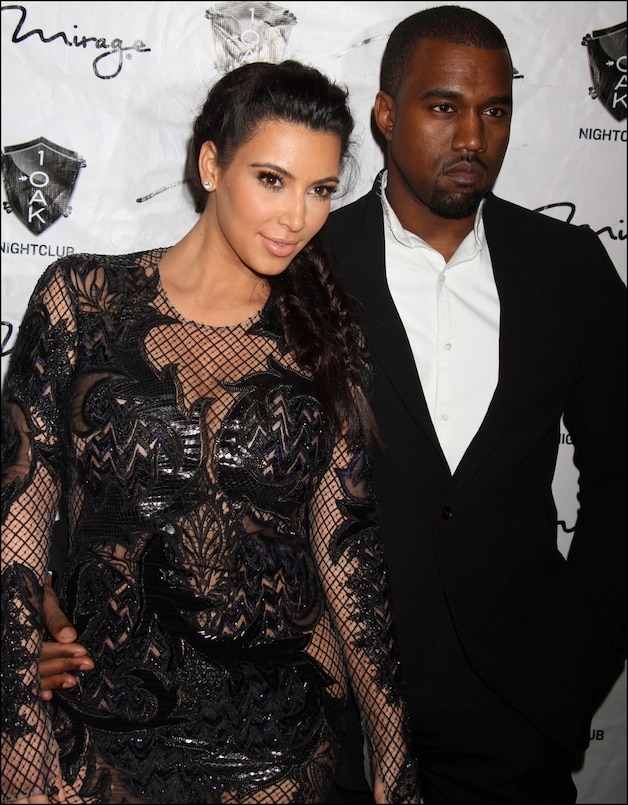 Toekomstige ouders Kim en Kanye.