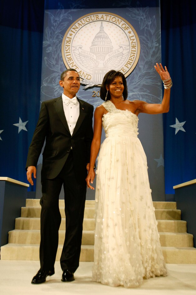 Barack en Michelle op het presidentenbal in 2009.