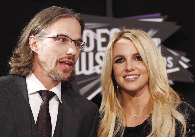 Britney Spears en haar ex-verloofde Jason Trawick.