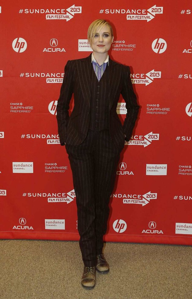 Evan Rachel Wood op de première van 'The Necessary Death of Charlie Countryman'.