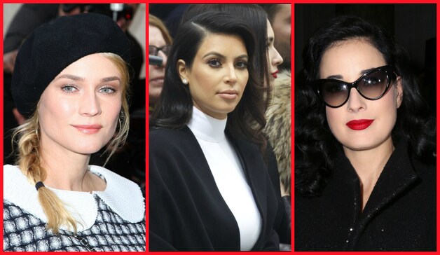 Diane Kruger, Kim Kardashian, Dita von Teese