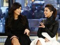 Kim Kardashian en grapjas Kourtney.