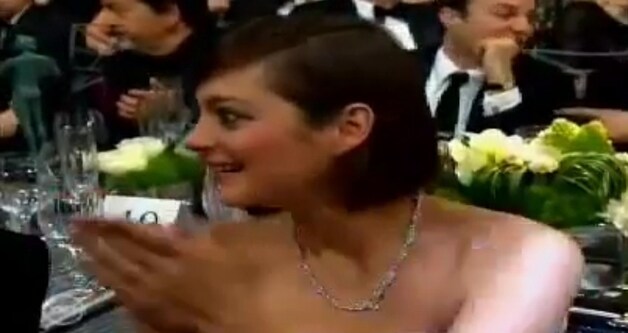 Actrice Marion Cotillard kon haar ogen even niet geloven.