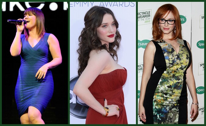 Kelly Clarkson, Kat Dennings & Christina Hendricks