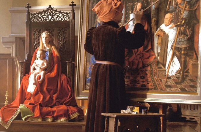 Historium neemt je mee naar de periode van van Eycks 'De Madonna met kanunnik Joris van der Paele'.