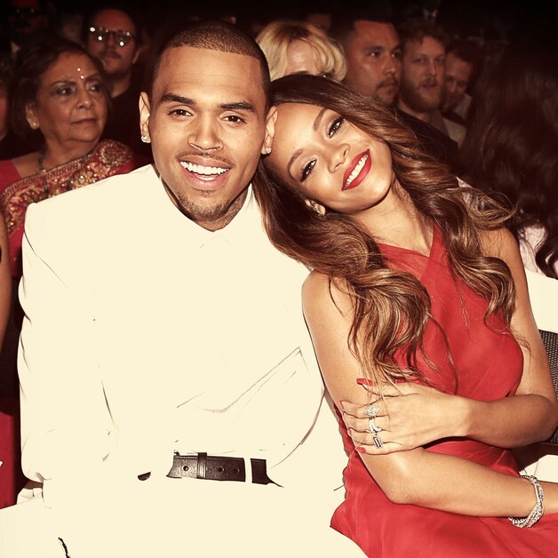 Rihanna en Chris Brown zien er weer gelukkig uit samen.