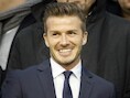 David Beckham met zijn huidige kapsel.