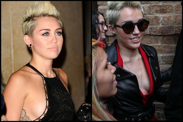 Geen beha voor Miley Cyrus