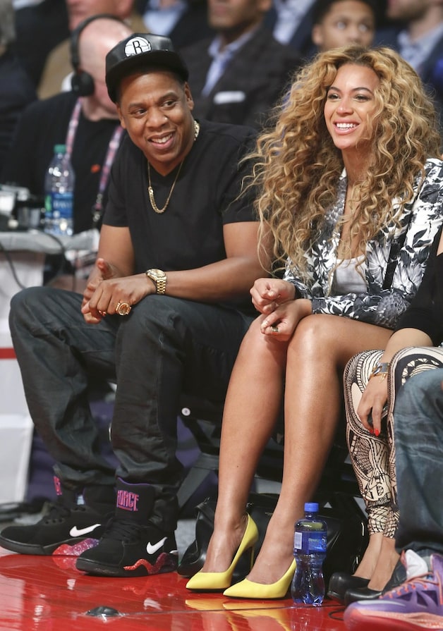 Beyonce houdt ervan onnozel te doen met haar man Jay-Z.