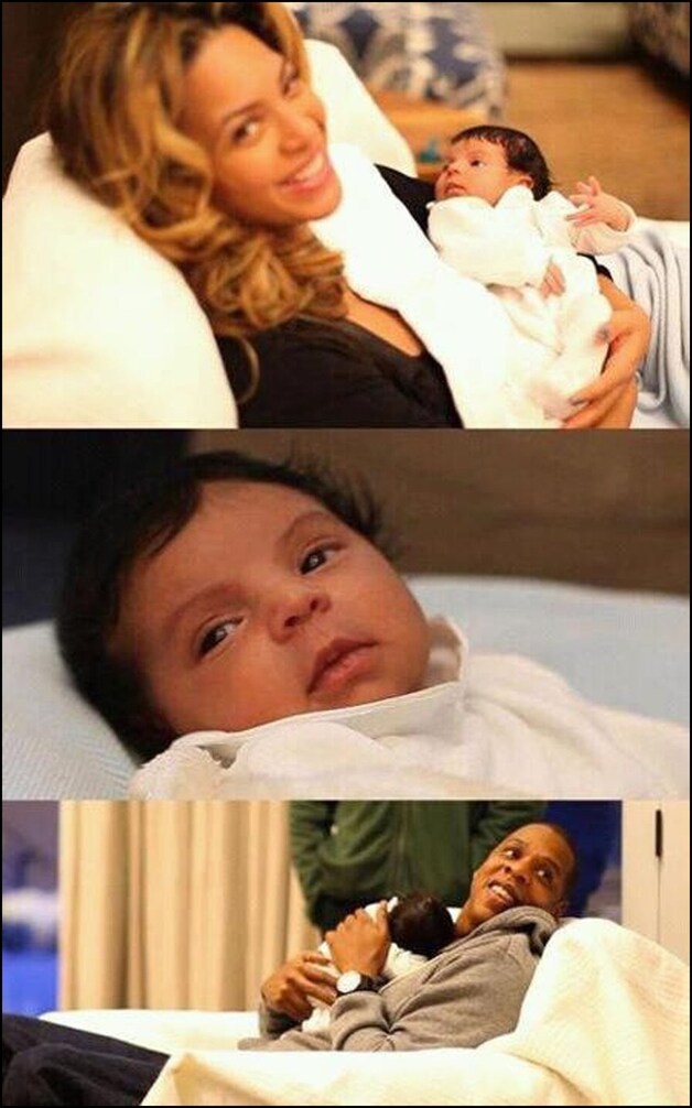 De eerste foto's van dochter Blue Ivy.