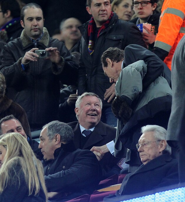 Alex Ferguson aanwezig.