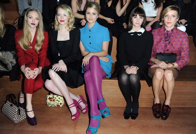 Amanda Seyfried, Emma Stone, Dianna Agron, Felicity Jones en Chloe Sevigny