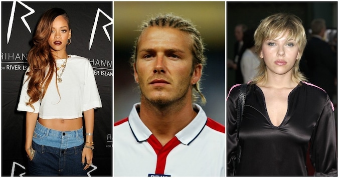 Rihanna, David Beckham en Scarlett Johansson met hun lelijkste kapsels.