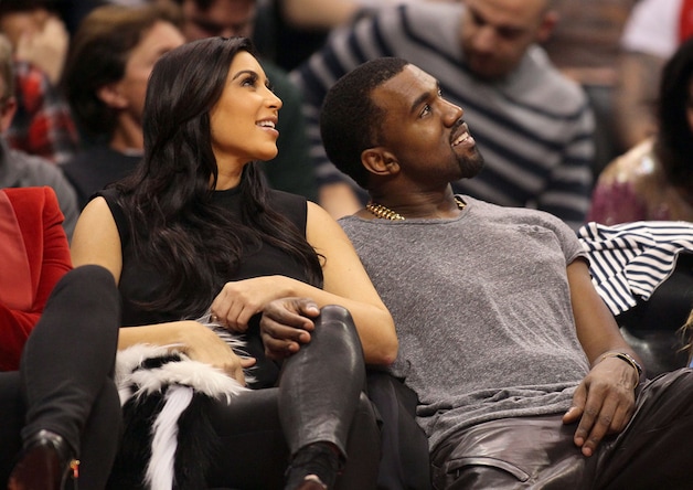 Kim Kardashian en Kanye West.