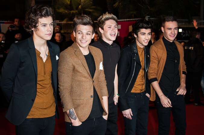 One Direction eind januari in Cannes.