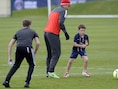 Cruz (r) en Brooklyn Beckham combineren Thiago Silva even zoek.