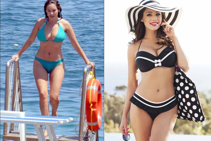 Het Britse model Kelly Brook heeft een van de meest begeerde bikinilijven.