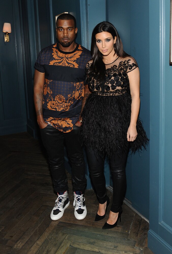 Kanye West en Kim Kardashian