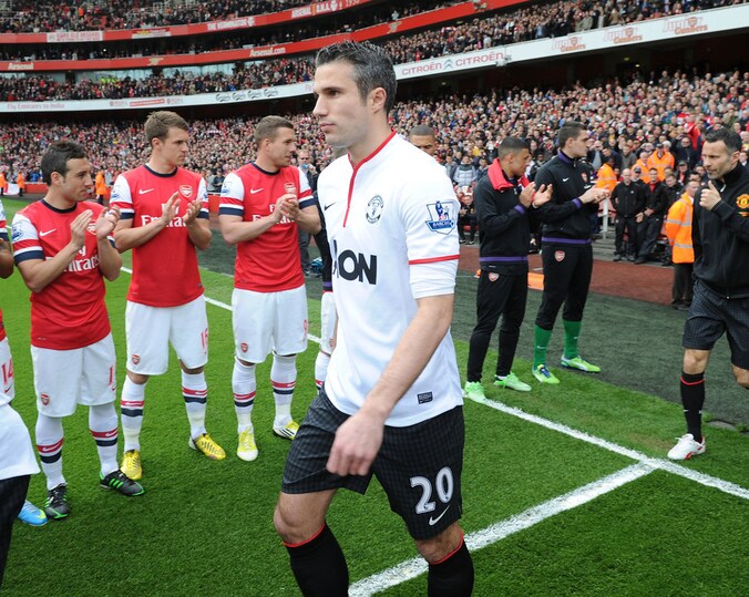 De erehaag zoals Manchester United die onlangs kreeg bij Arsenal.