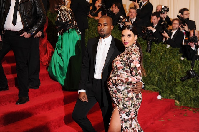 Kanye West en Kim Kardashian.