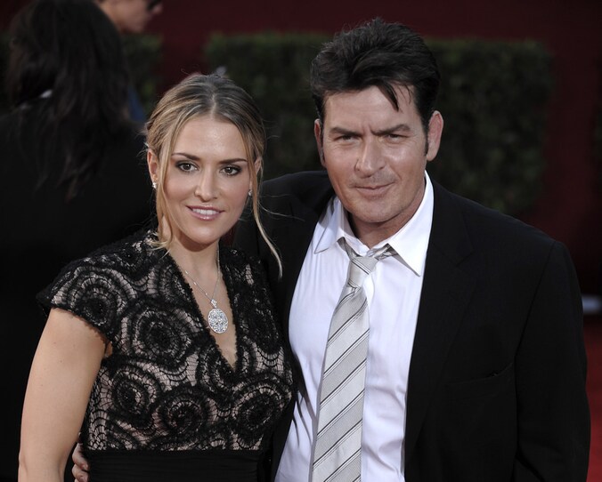 Charlie Sheen en Brooke Mueller in 2009.