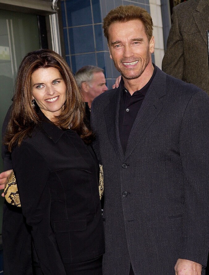 Maria Shriver en Arnold Schwarzenegger in 2001