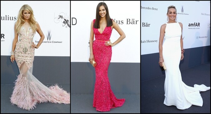 Paris Hilton, Irina Shayk en Sharon Stone.