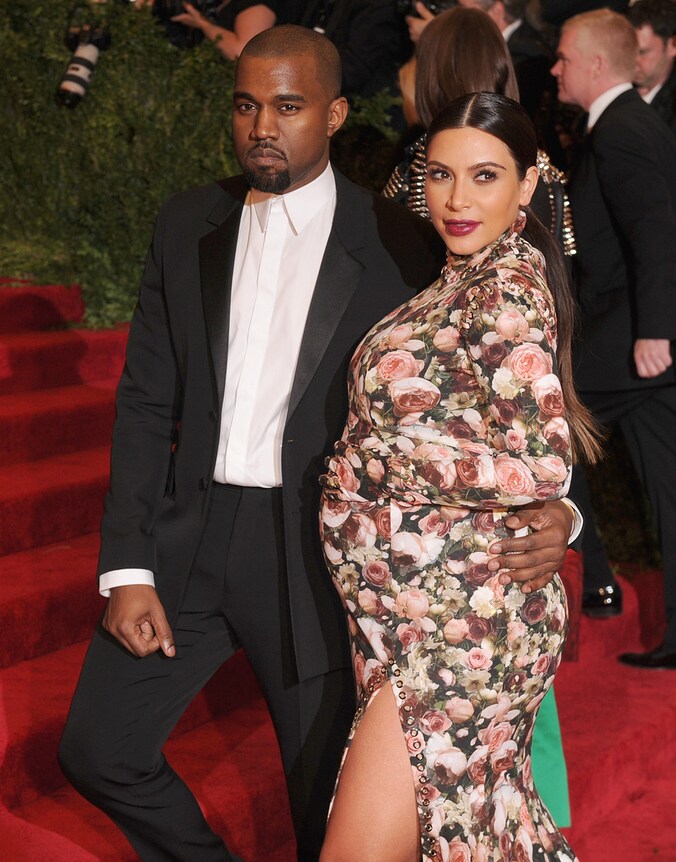 Kanye West en Kim Kardashian.