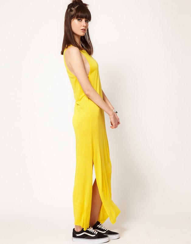 Lange sexy jurk bij Cheap Monday.