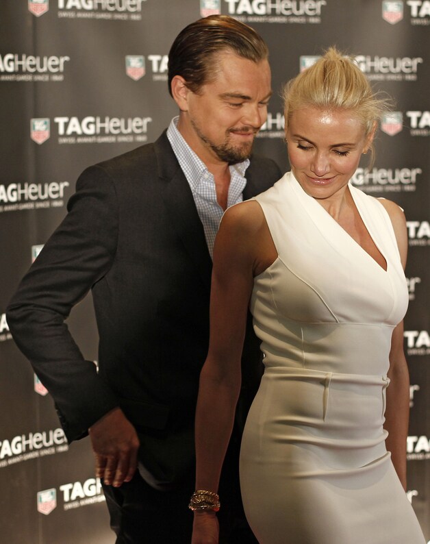 DiCaprio in het charmante gezelschap van Cameron Diaz.
