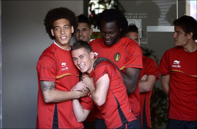 Axel Witsel, Romelu Lukaku en Thorgan Hazard