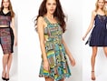 Kort topje, jurkje met uitsparingen en franjejurk bij Asos.com