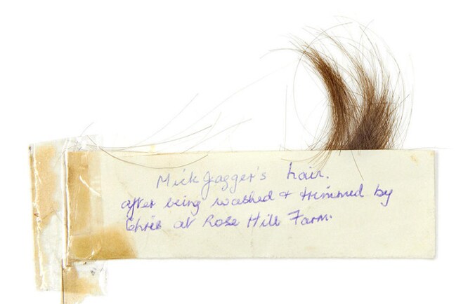 De haarlok van Mick jagger.
