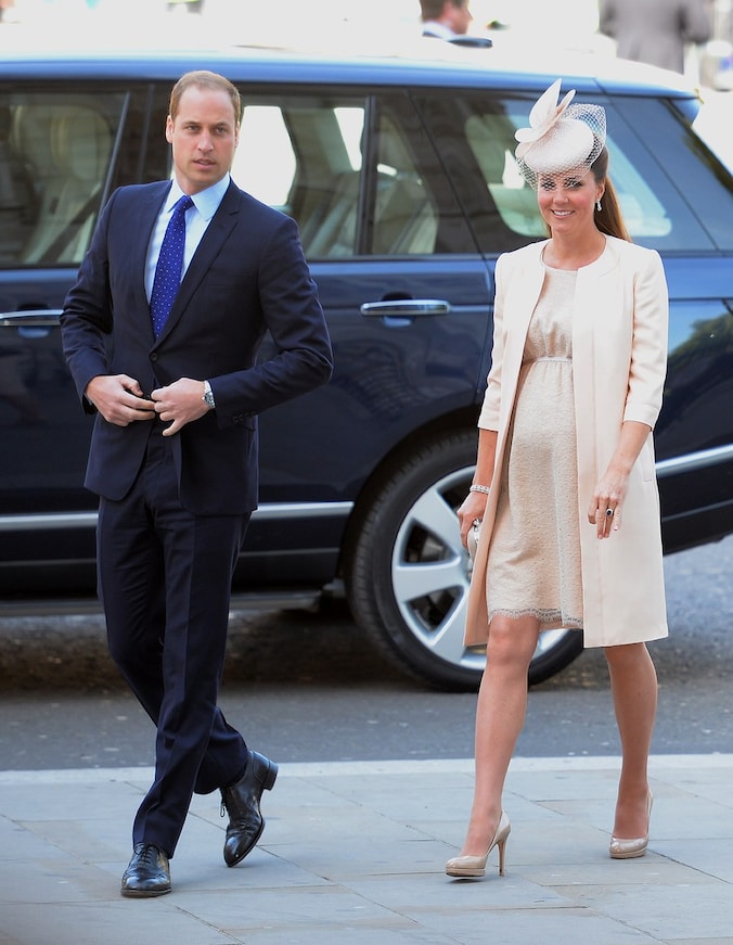 Prins William en zijn zwangere echtgenote Kate Middleton.