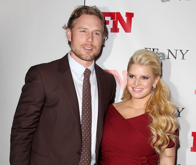 Jessica Simpson en haar verloofde Eric Johnson.