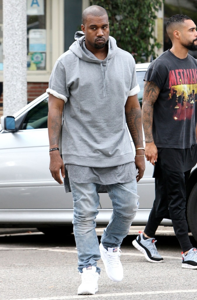 Kanye op zoek naar meubels in Beverly Hills.