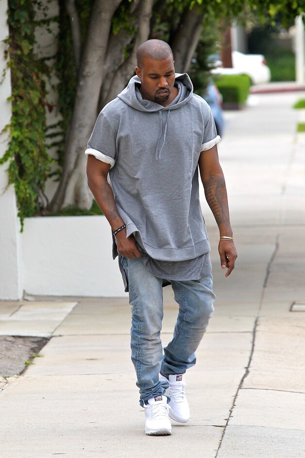 Kanye in zijn eigen creatie.