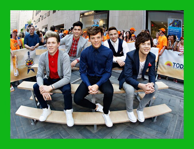 De wassen beelden die Madam Tussauds maakte van de boyband One Direction.