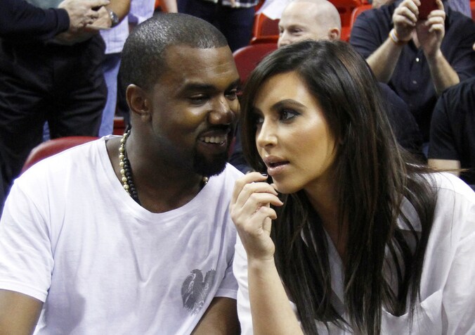Kanye en Kim.