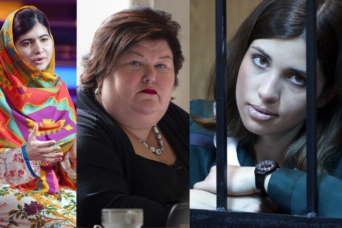 Malala Yousafzai, Maggie De Block, Nadezhda Tolokonnikova