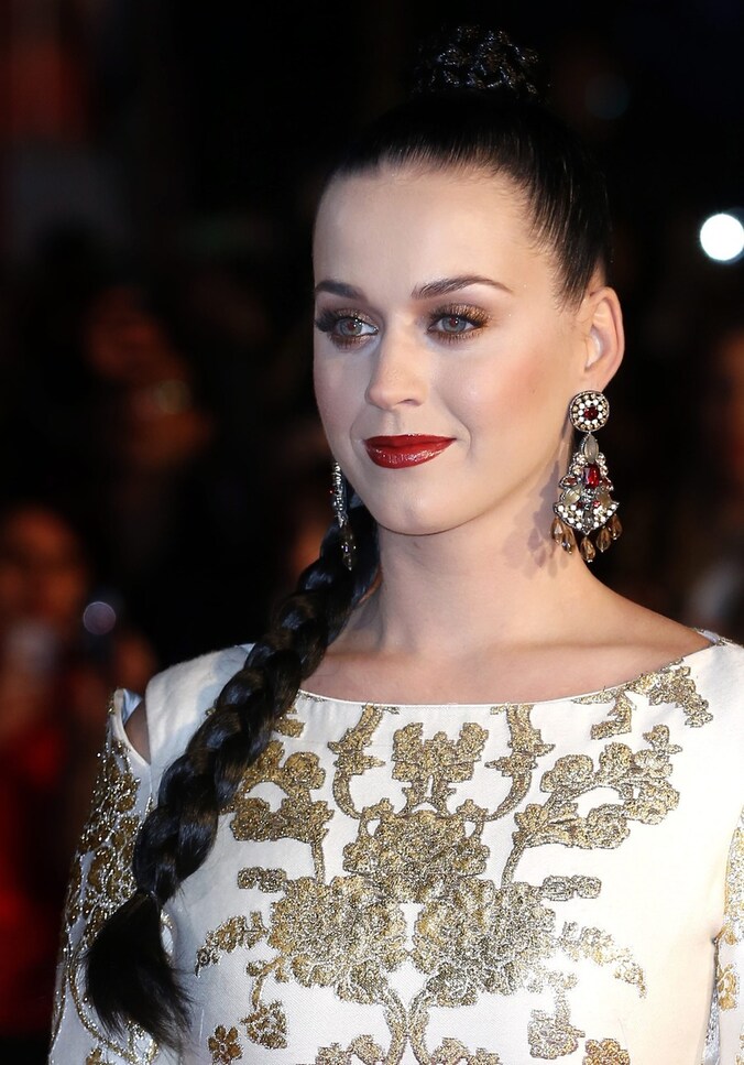 Katy Perry op 14 december tijdens de uitreiking van de NRJ-muziekonderscheidingen in het Franse Cannes.