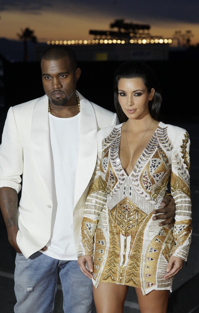 Kanye West en Kim Kardashian.