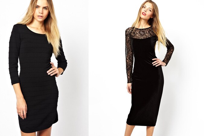 Zwarte jurkjes bij Asos.com