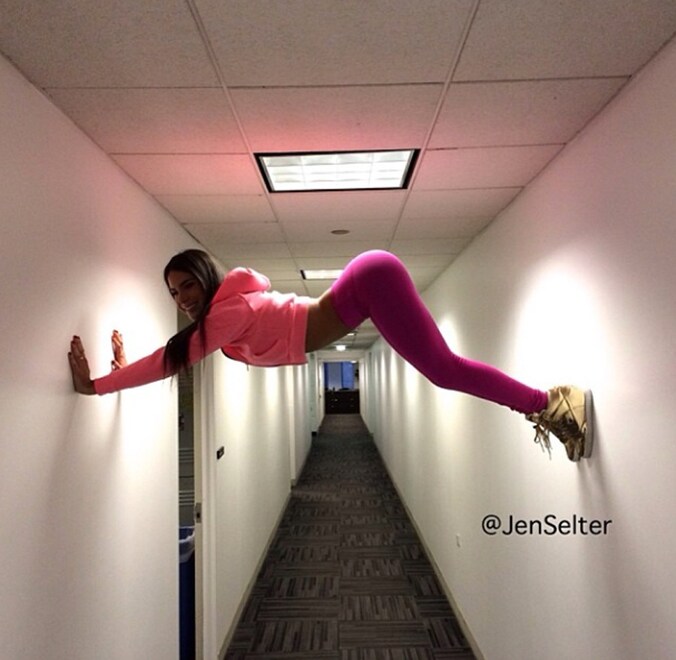 Jen Selter toont graag haar achterwerk aan de wereld.