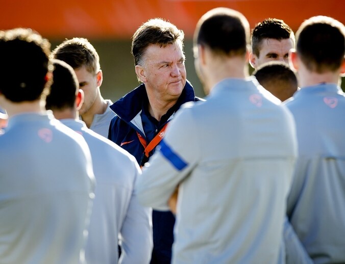 Bondscoach Louis van Gaal.